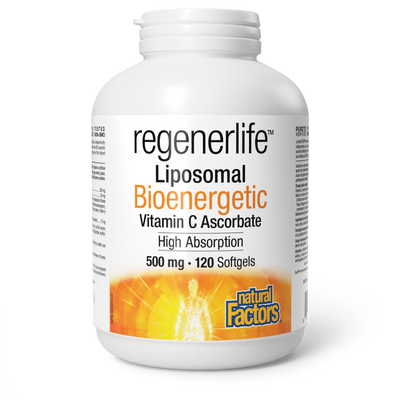 Natural Factors Liposomal Bioenergetic Vitamin C 500 mg 120 Softgels