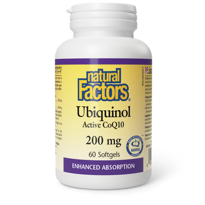 Natural Factors Ubiquinol Active CoQ10 200 mg 60 Softgels